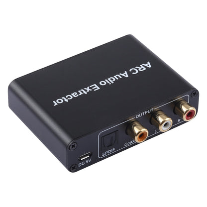 Skanto | 192KHz ARC Audio Extractor HDMI ARC to SPDIF + Coaxial + L/R Converter Audio Return Channel Adapter