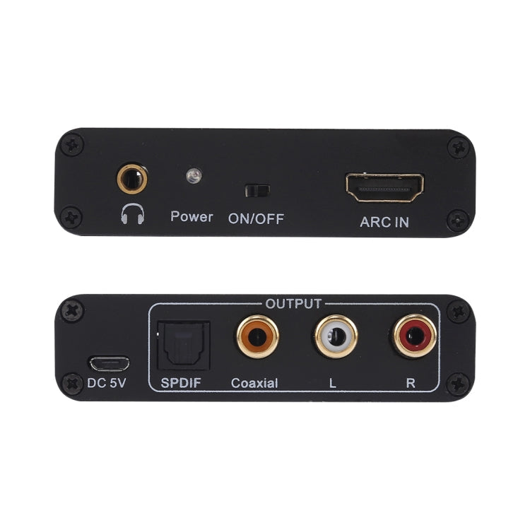 Skanto | 192KHz ARC Audio Extractor HDMI ARC to SPDIF + Coaxial + L/R Converter Audio Return Channel Adapter