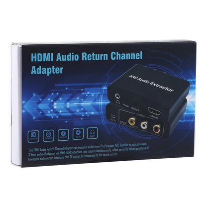 Skanto | 192KHz ARC Audio Extractor HDMI ARC to SPDIF + Coaxial + L/R Converter Audio Return Channel Adapter