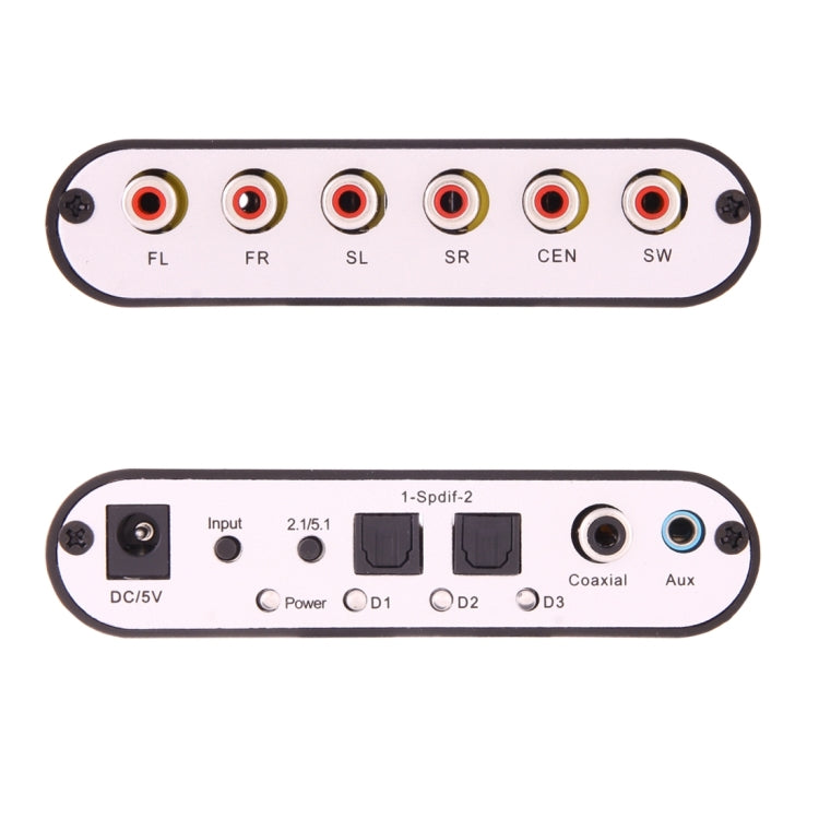 Skanto | NEWKENG 51R DTS / AC3 to Analog 5.1 Audio / Stereo Audio Digital Audio Converter Decoder