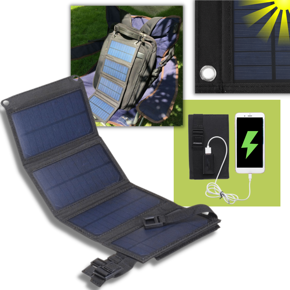 Portable Solar Charger with USB Port
