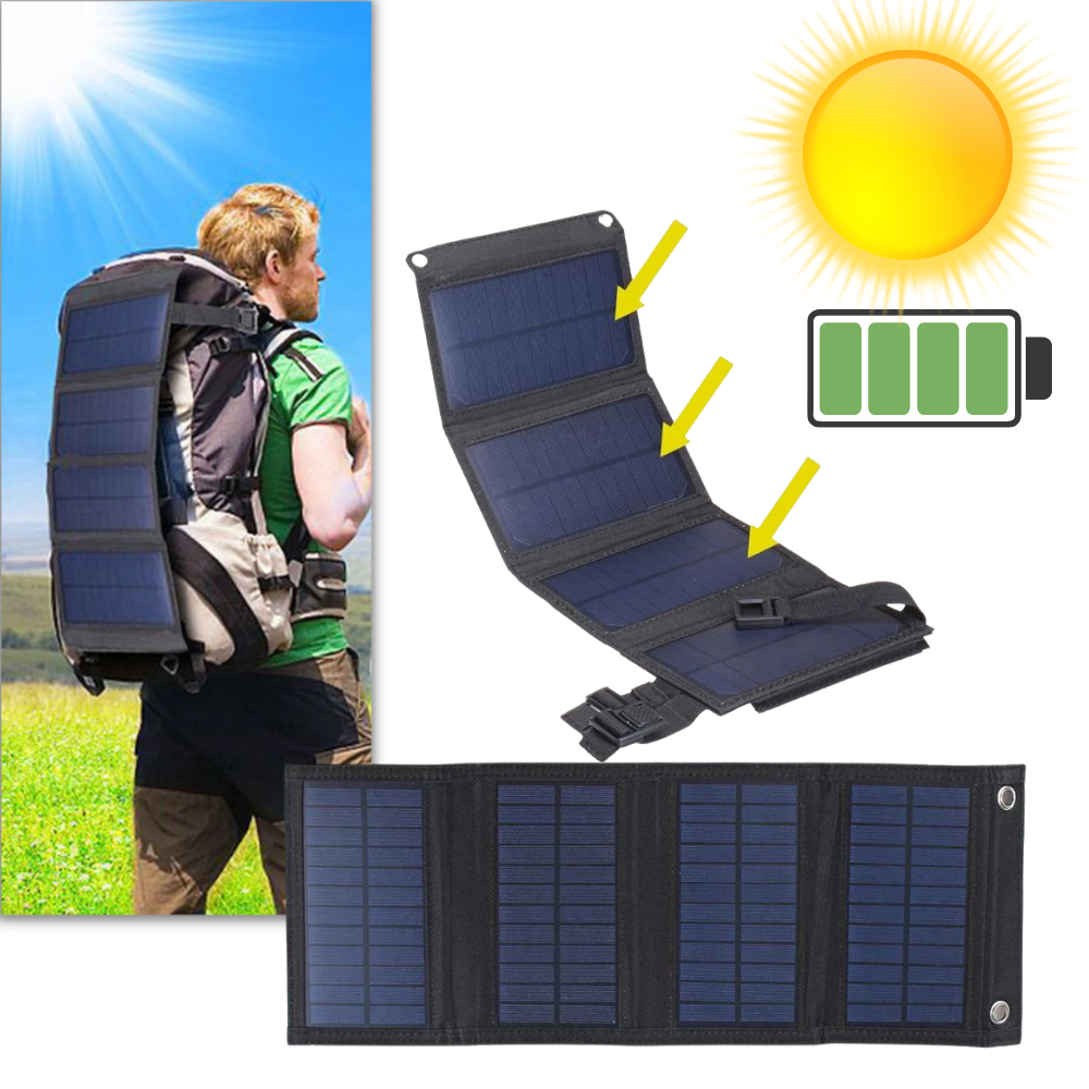 Portable Solar Charger with USB Port