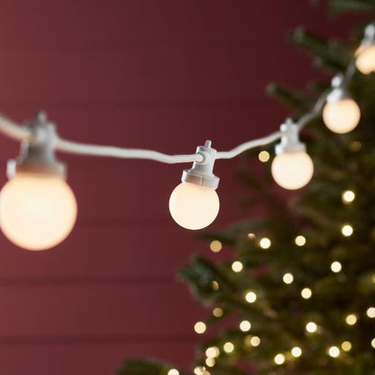 Skanto | Pro Connect 5m 10-piece Party Lights Warm White Connectable White Cable
