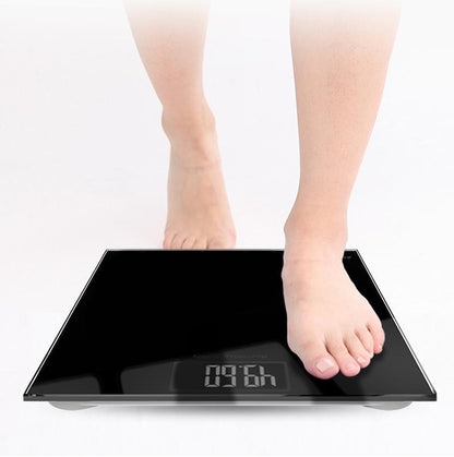 Body scale made of tempered glass (150 kg) Black - Electronic | Bowlift