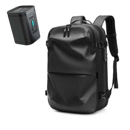Skanto | Packlite Slim – Waterproof Compression Backpack with USB Connection for Carry-On