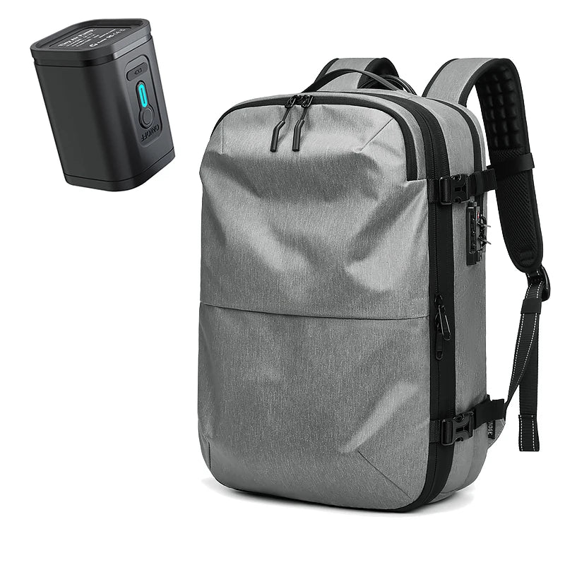 Skanto | Packlite Slim – Waterproof Compression Backpack with USB Connection for Carry-On