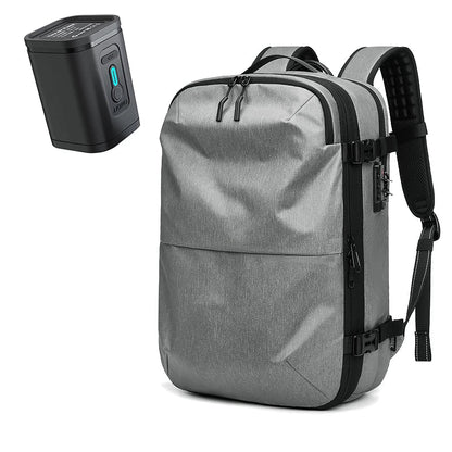 Skanto | Packlite Slim – Waterproof Compression Backpack with USB Connection for Carry-On