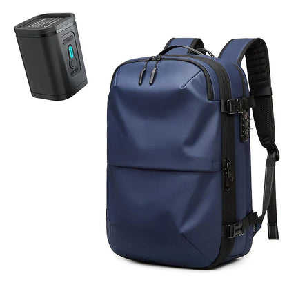Skanto | Packlite Slim – Waterproof Compression Backpack with USB Connection for Carry-On