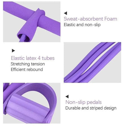 BowLift | Pedal-Fitness band with ankle pull – Full body training anytime & anywhere