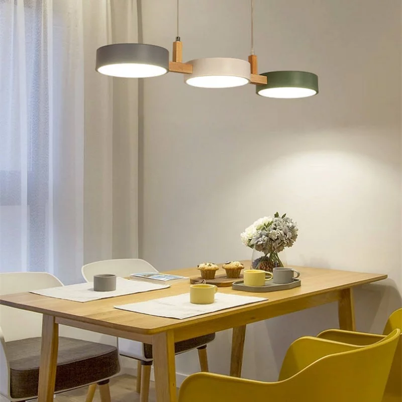Nordic Multi-Light Cylinder Pendant Light for the Dining Room | Brehn