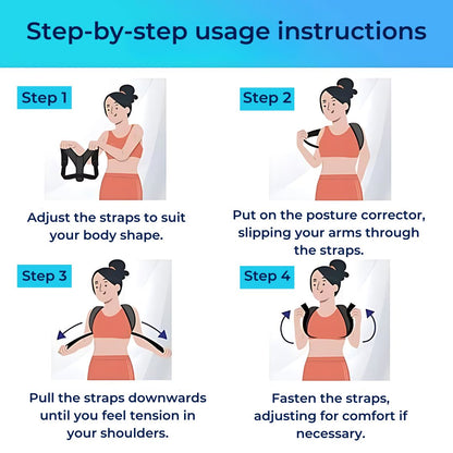 PerfectAlign Back Brace Posture Corrector Support - Adjustable | Ideal for Chronic Pain Recovery and Daily Comfort Skanto