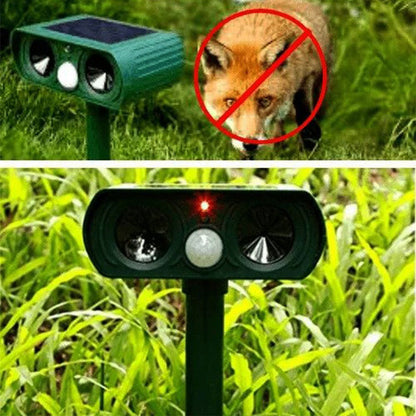 Skanto | Solar Powered Animal Repeller for Deer, Reptiles, Squirrel Deterrent to Get Rid of Mice