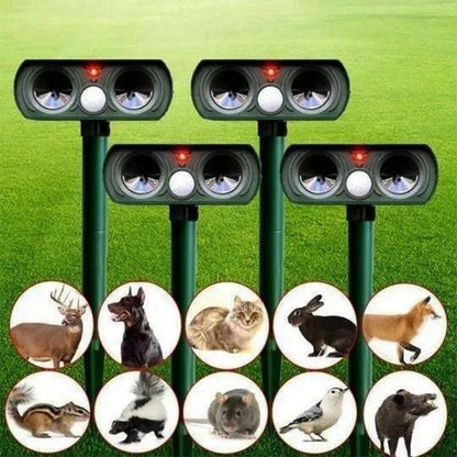 Skanto | Solar Powered Animal Repeller for Deer, Reptiles, Squirrel Deterrent to Get Rid of Mice