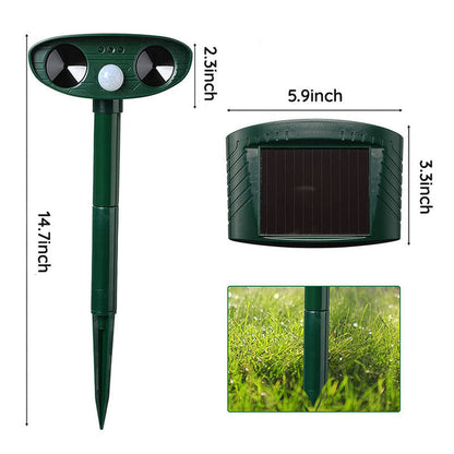 BowLift | Raccoon Outdoor Ultrasonic Repeller - Solar-powered Ultrasonic Animal and Pest Control - Get rid of raccoons within 48 hours