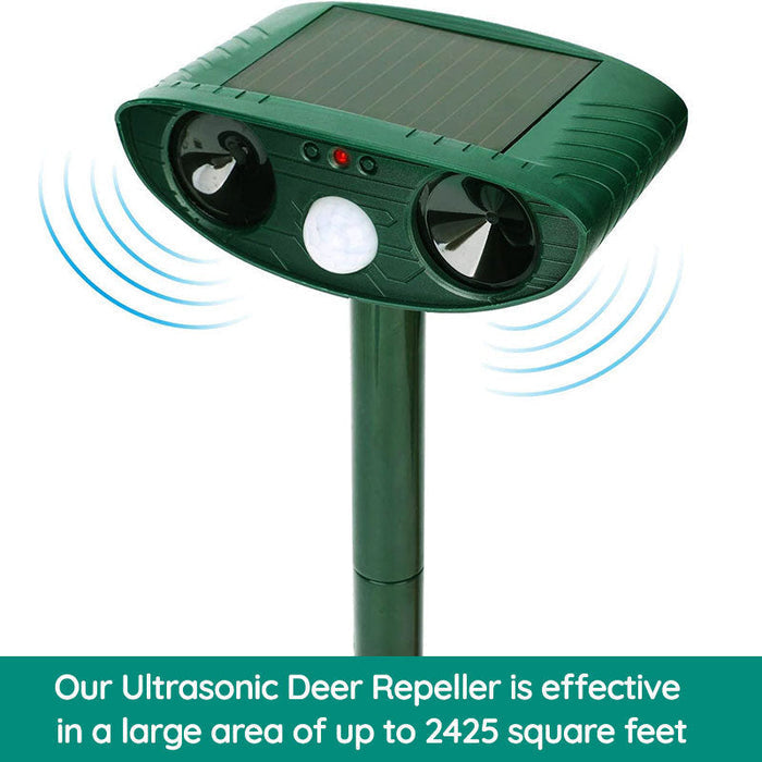 Karnz | Raccoon Outdoor Ultrasonic Repeller - Solar-powered Ultrasonic Animal and Pest Repellent - Get rid of raccoons within 48 hours