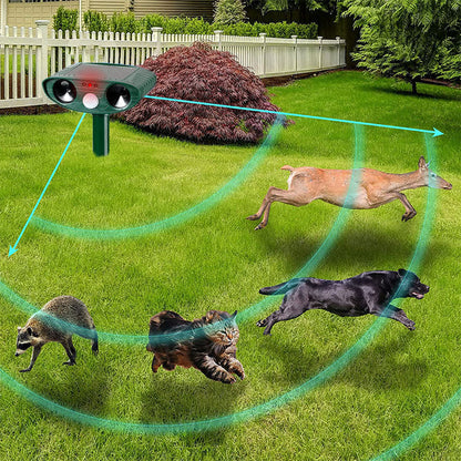 Skanto | Solar Powered Animal Repeller for Deer, Reptiles, Squirrel Deterrent to Get Rid of Mice