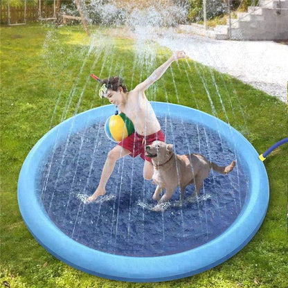 BowLift | Summer Dog Splash Pad with Sprinkler – 60"/67" Outdoor Cooling Fountain Mat