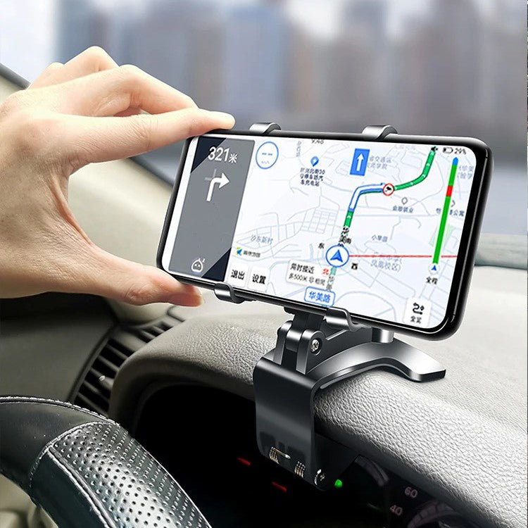 BowLift | Car Phone Holder with Adjustable Mount for Dashboard & Windshield - Universal Fit for Smartphones and GPS Devices