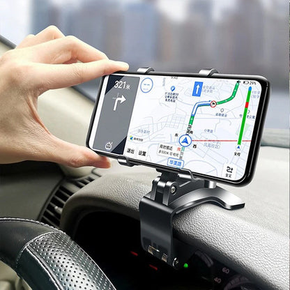 BowLift | Car Phone Holder with Adjustable Mount for Dashboard & Windshield - Universal Fit for Smartphones and GPS Devices
