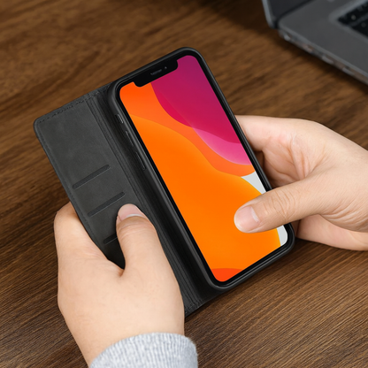 Skanto | Leather Magnetic Shockproof Slim Case