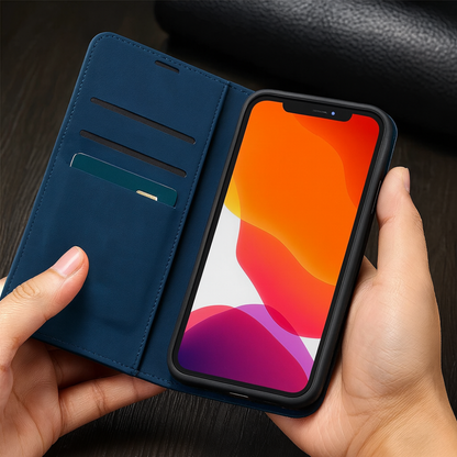 Skanto | Leather Magnetic Shockproof Slim Case