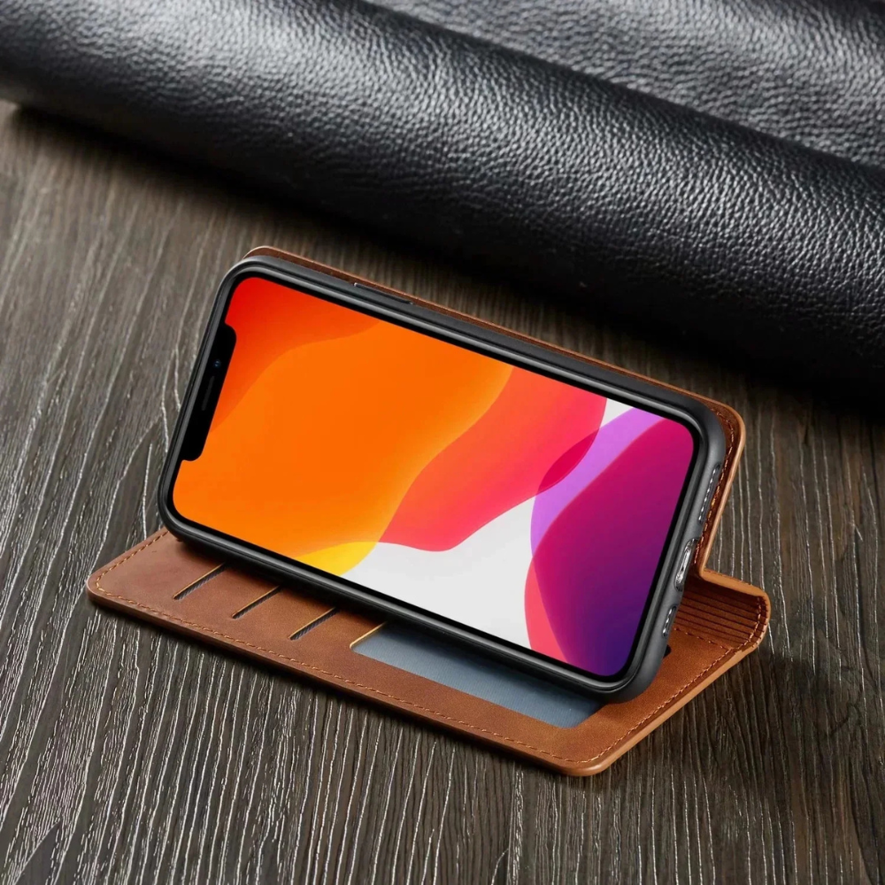 Skanto | Leather Magnetic Shockproof Slim Case