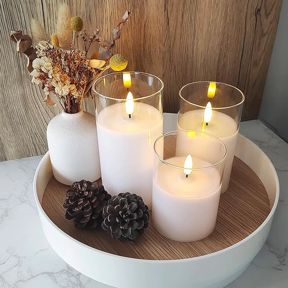 Skanto | AuraFlame - Flameless LED Candle Set