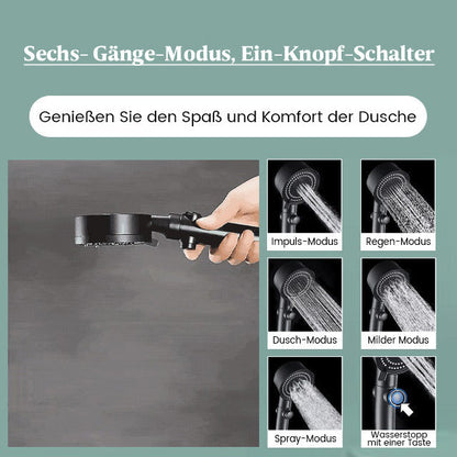 Sandsberg shower head with six-setting