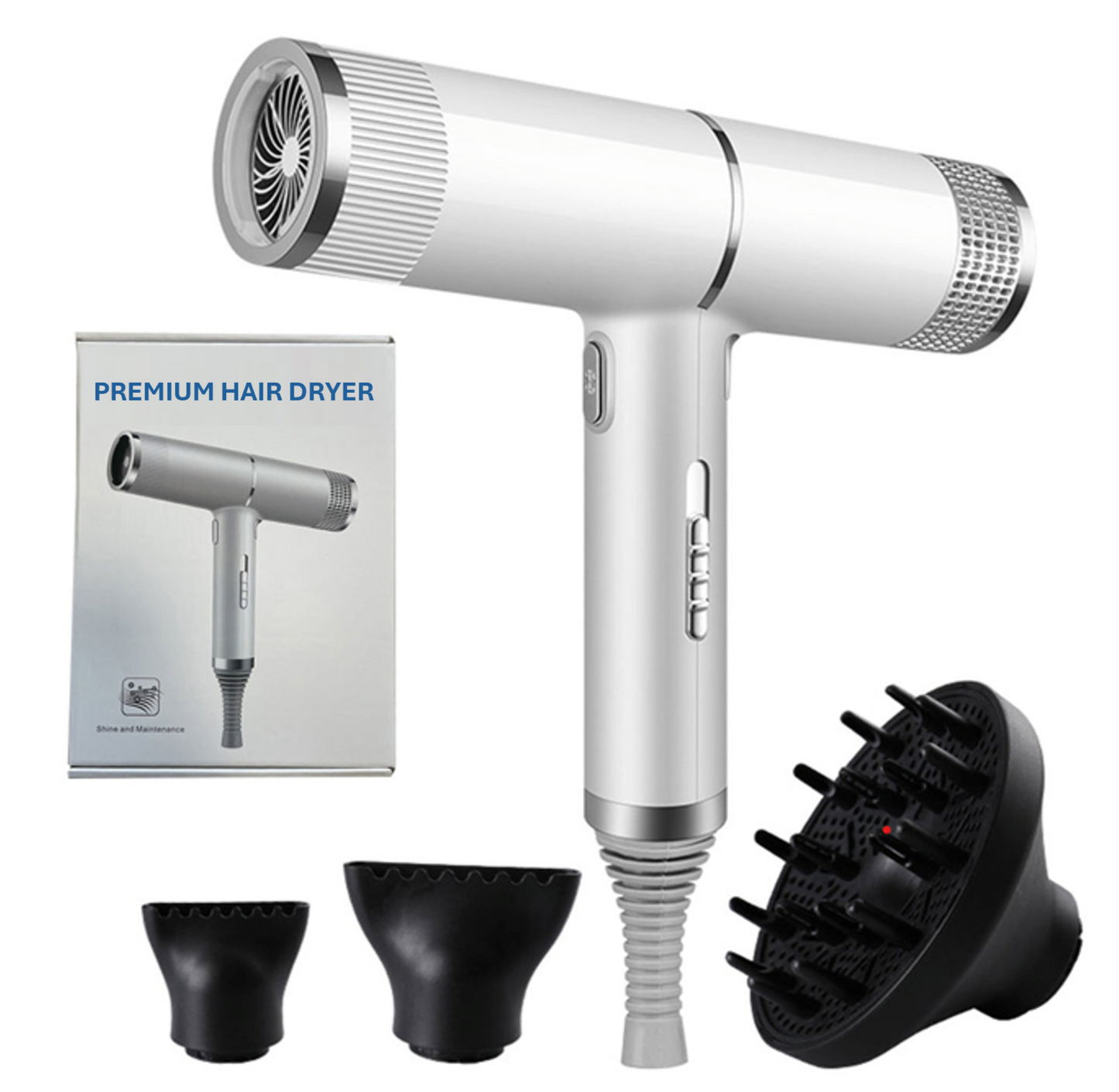 Skanto | Professional Ionic Hair Dryer | 700W, Ceramic Technology & Adjustable Speeds for Frizz-Free, Shiny Hair at Home