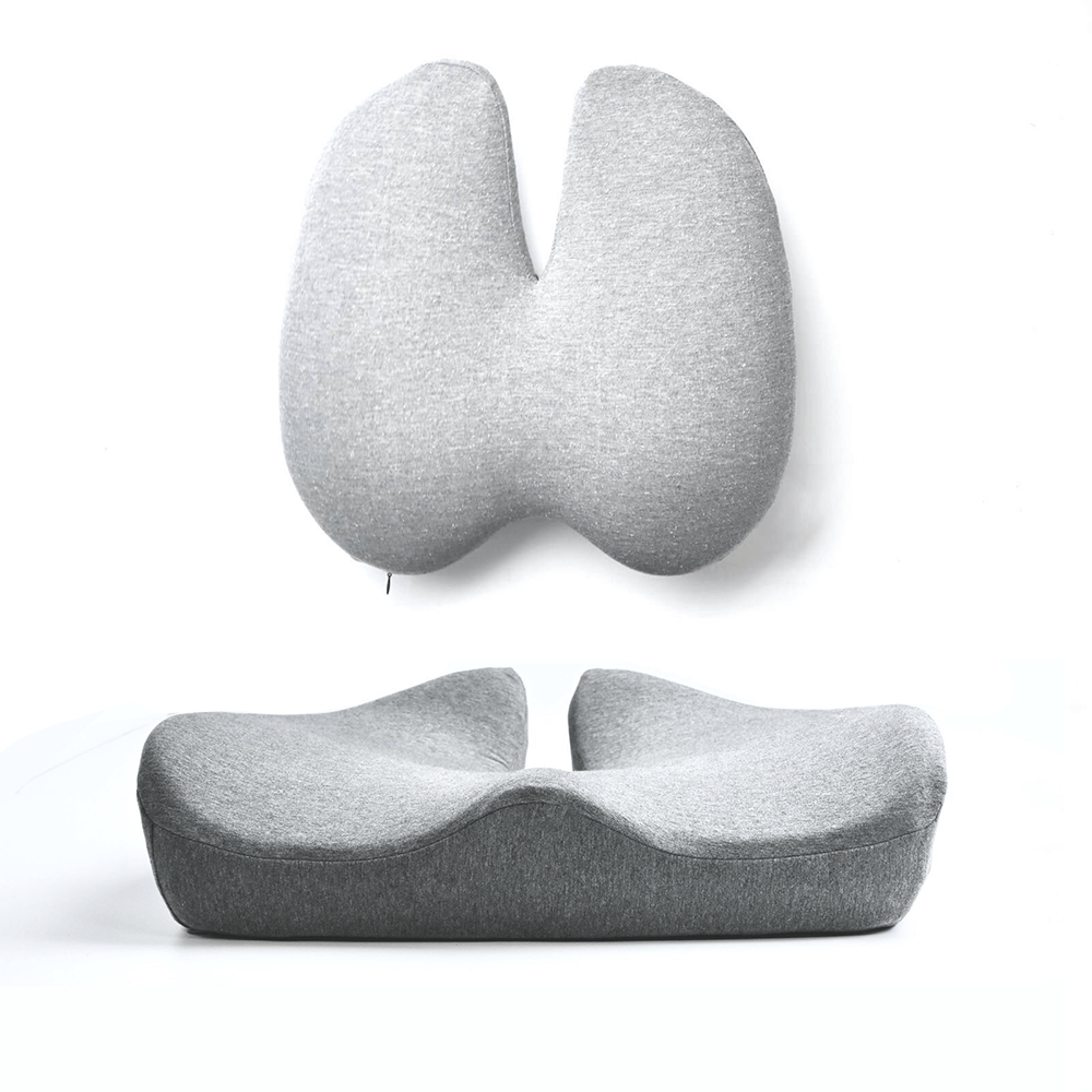 BowLift | Orthopedic Seat Cushion Set | Pain Relief for Tailbone & Lumbar Support for Office, Car & Home Use