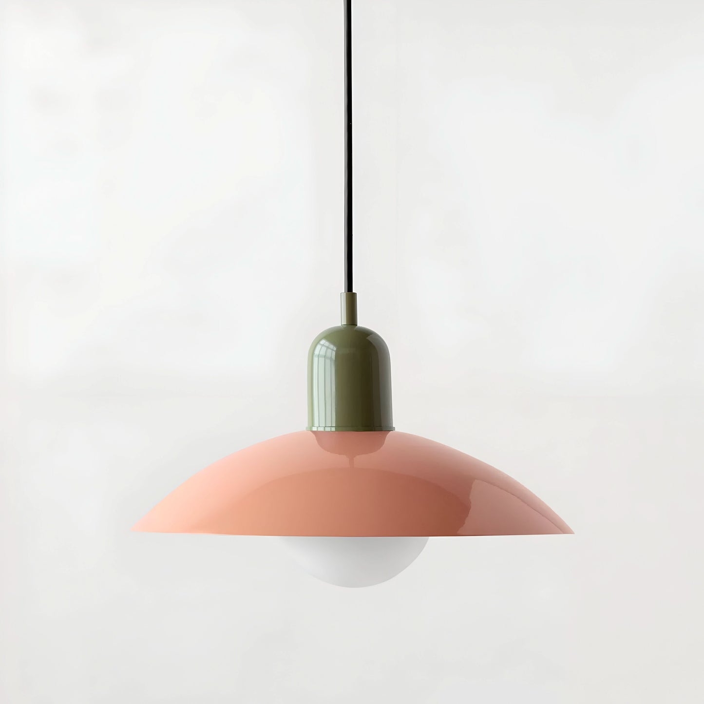 BowLift | Modern Macaron Bauhaus Pendant Light – Iron Shade