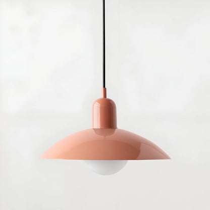 BowLift | Modern Macaron Bauhaus Pendant Light – Iron Shade