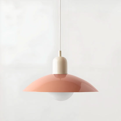 BowLift | Modern Macaron Bauhaus Pendant Light – Iron Shade