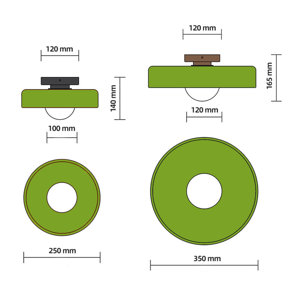 Skanto | Modern Round LED Ceiling Lamp for Living Room and Bedroom