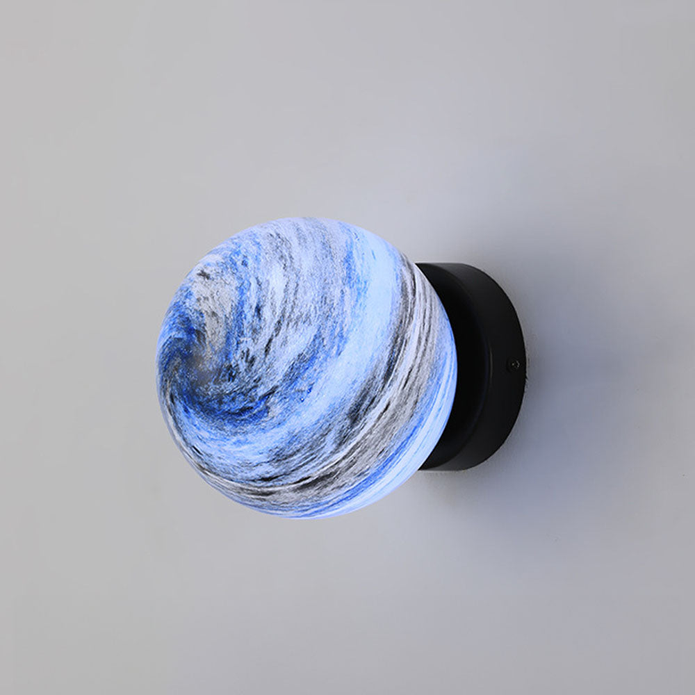 Planet Glass Flush Mount Ceiling & Wall Light