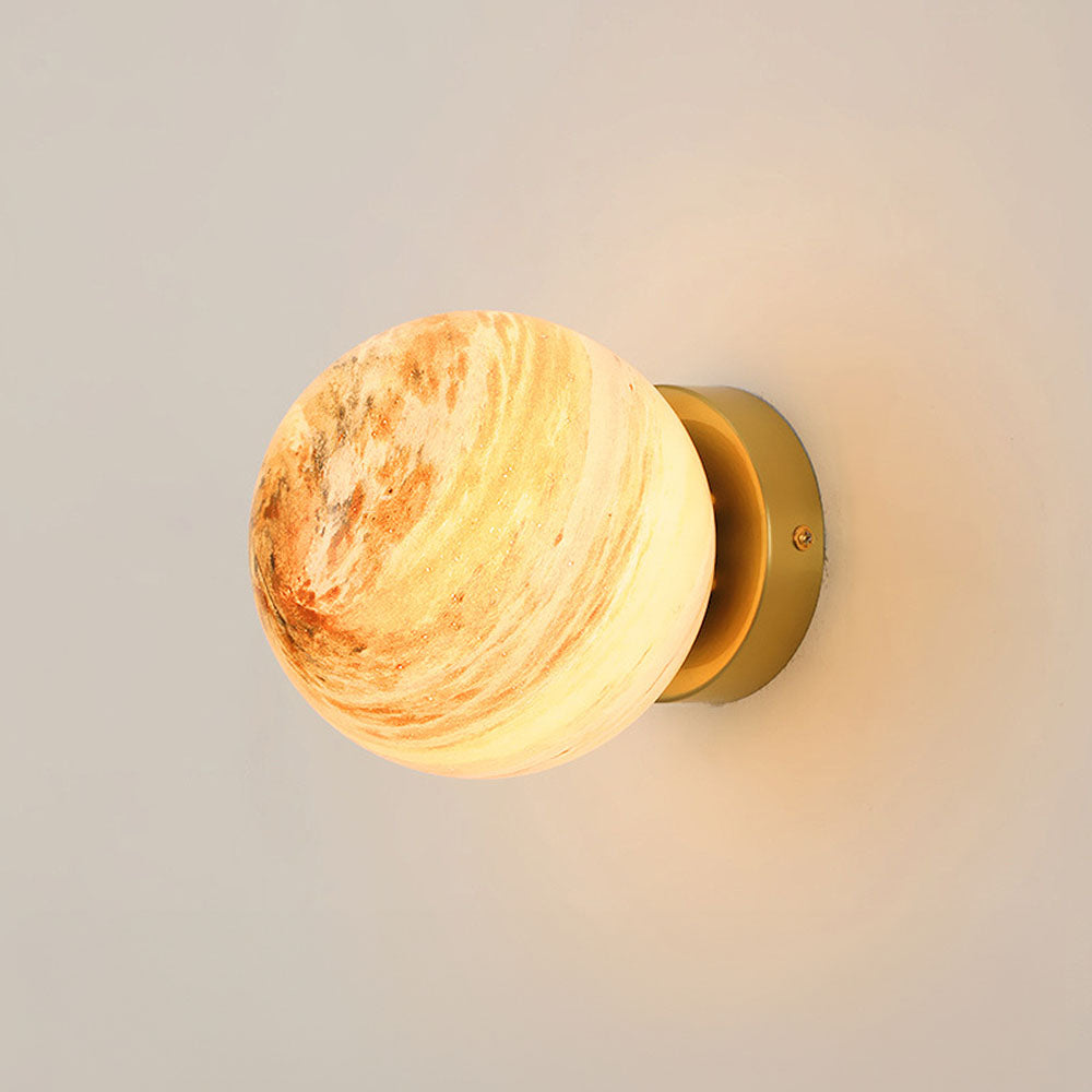 Planet Glass Flush Mount Ceiling & Wall Light