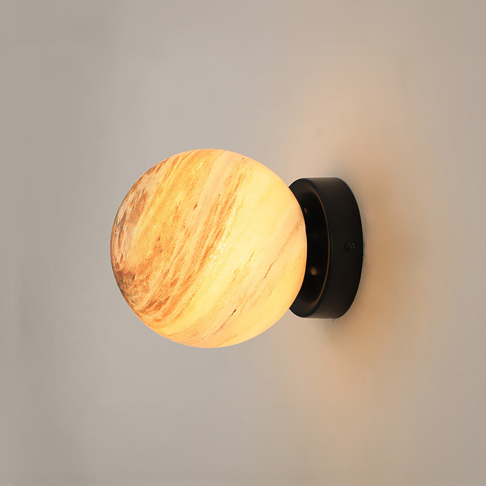 Planet Glass Flush Mount Ceiling & Wall Light