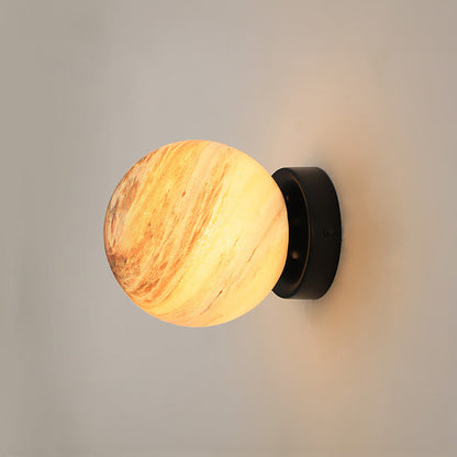 Planet Glass Flush Mount Ceiling & Wall Light