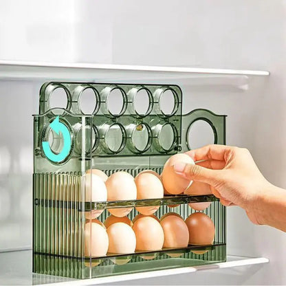 BowLift | Space-saving egg container with flip lid and freshness indicator