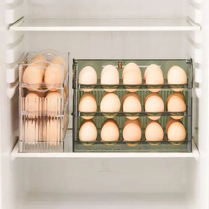 BowLift | Space-saving egg container with flip lid and freshness indicator