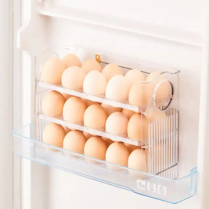 BowLift | Space-saving egg container with flip lid and freshness indicator