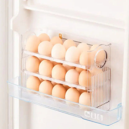 BowLift | Space-saving egg container with flip lid and freshness indicator