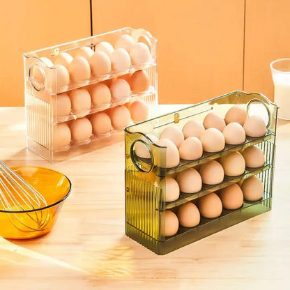 BowLift | Space-saving egg container with flip lid and freshness indicator