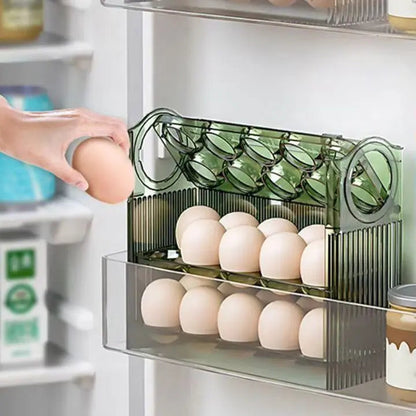 BowLift | Space-saving egg container with flip lid and freshness indicator
