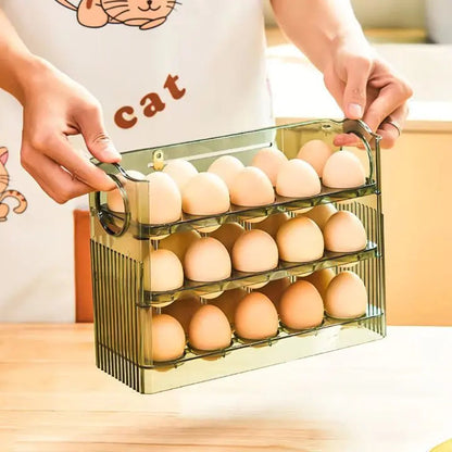 BowLift | Space-saving egg container with flip lid and freshness indicator