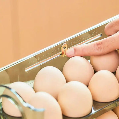 BowLift | Space-saving egg container with flip lid and freshness indicator