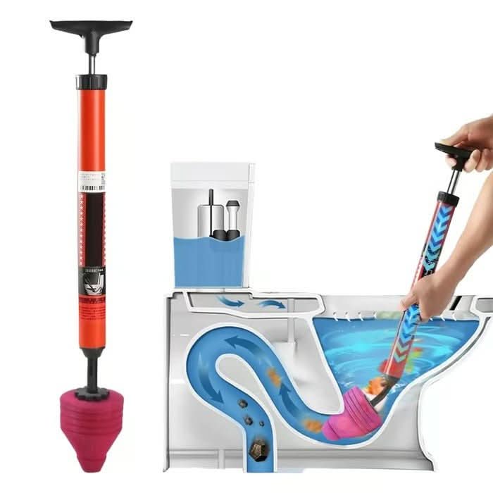 High-pressure toilet cleaner for quick removal of blockages