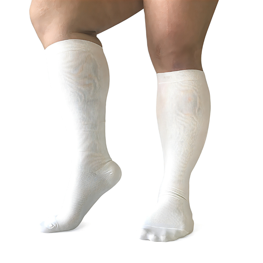 Skanto | Plus Size Knee High Compression Socks | Wide Calf Graduated