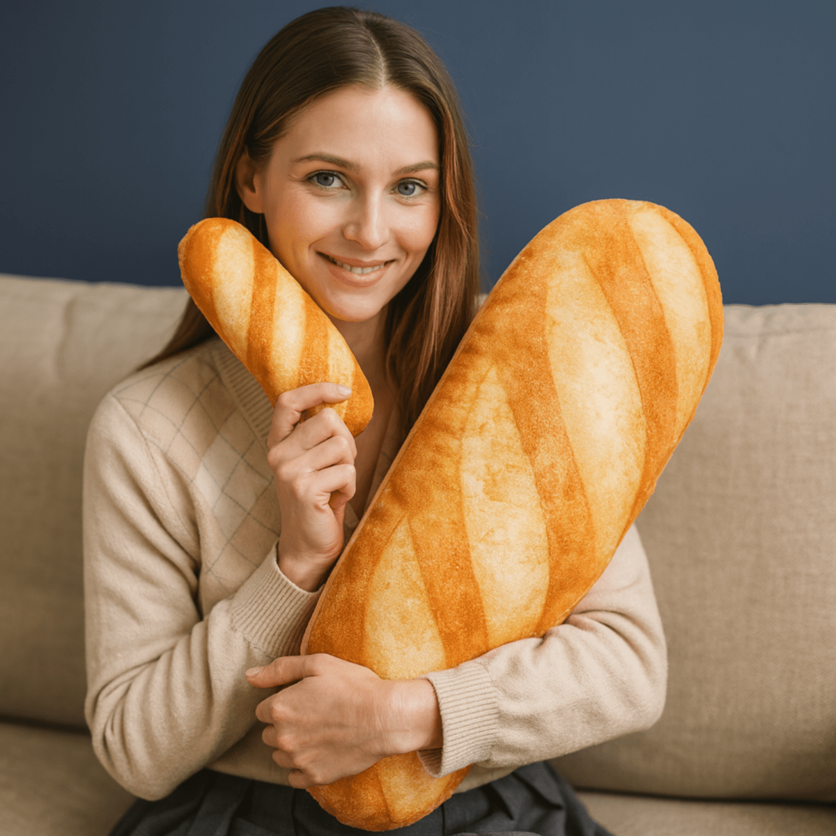 Skanto | Baguette Plush Pillow for Comfort and Style