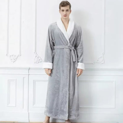 Skanto | Plush Fleece Contrast Trim Bathrobe